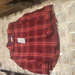 Boy's plaid button down shirt